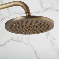 Antique bronze built-in shower