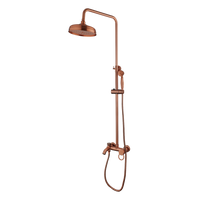 Nostalgic Copper-Colored Surface-Mounted Rain Shower with a Classic Look