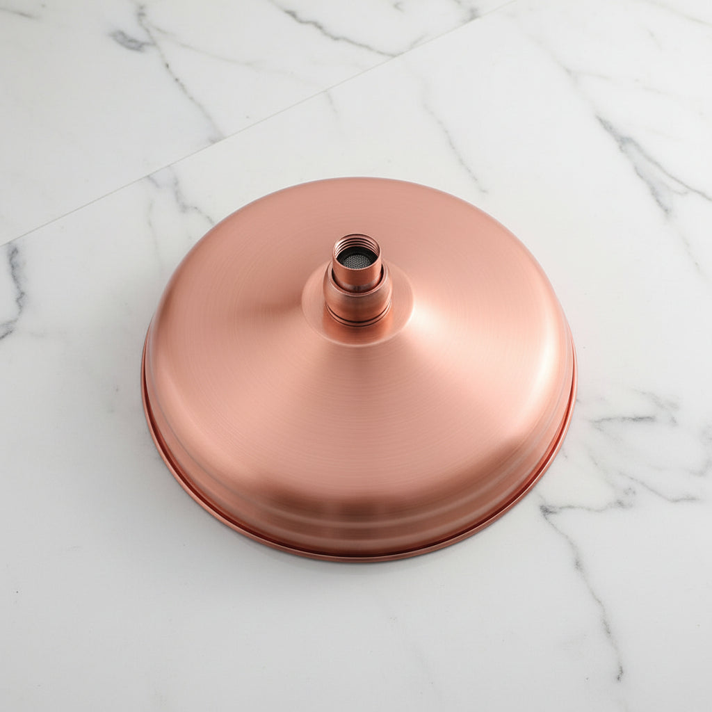Nostalgic Copper-Colored Surface-Mounted Rain Shower with a Classic Look