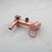 Nostalgic Copper-Colored Surface-Mounted Rain Shower with a Classic Look