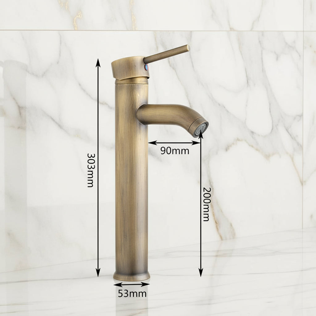Mitigeur lavabo haut Badique bronze