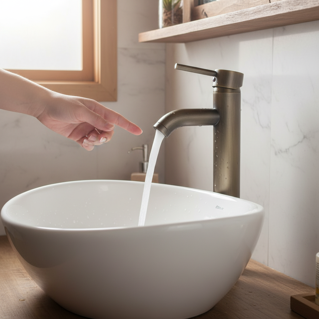 Mitigeur lavabo haut Badique bronze