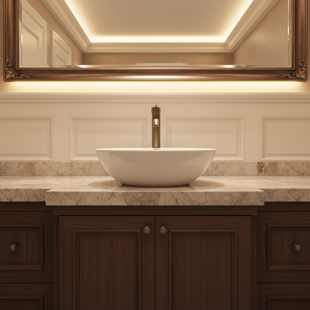 Mitigeur lavabo haut Badique bronze