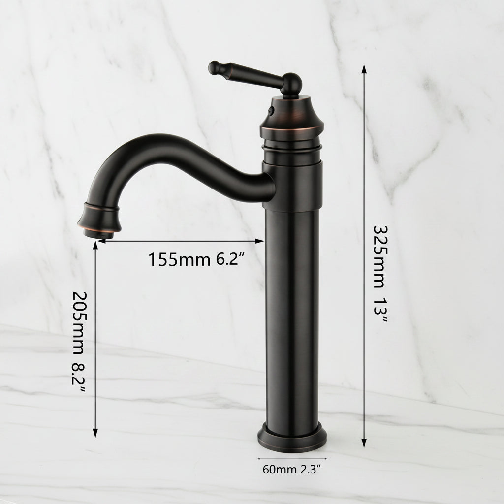 Badique Luxe Olie Bronzen Wastafelkraan