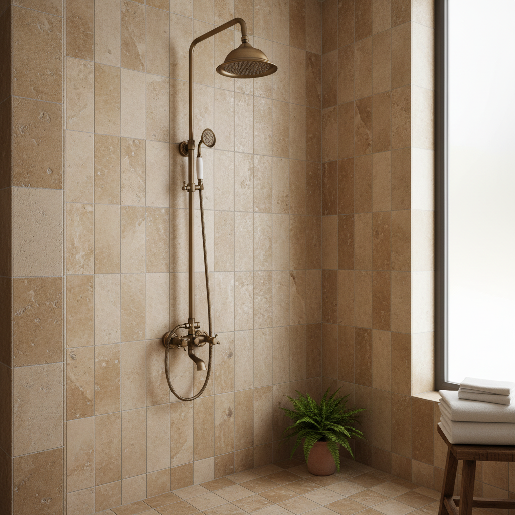 Badique Bronzen opbouw douche-set