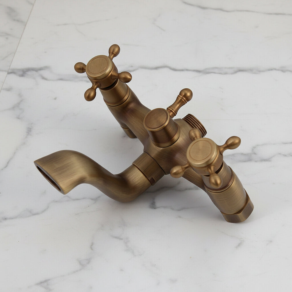 Badique Bronzen opbouw douche-set