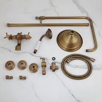 Badique Bronzen opbouw douche-set