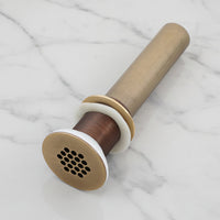 Bronzefarbener Siphon für Waschbecken