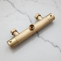Badique landelijke bronskleurige thermostatische opbouw regendouche
