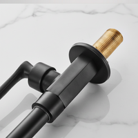 Matte black cold water tap
