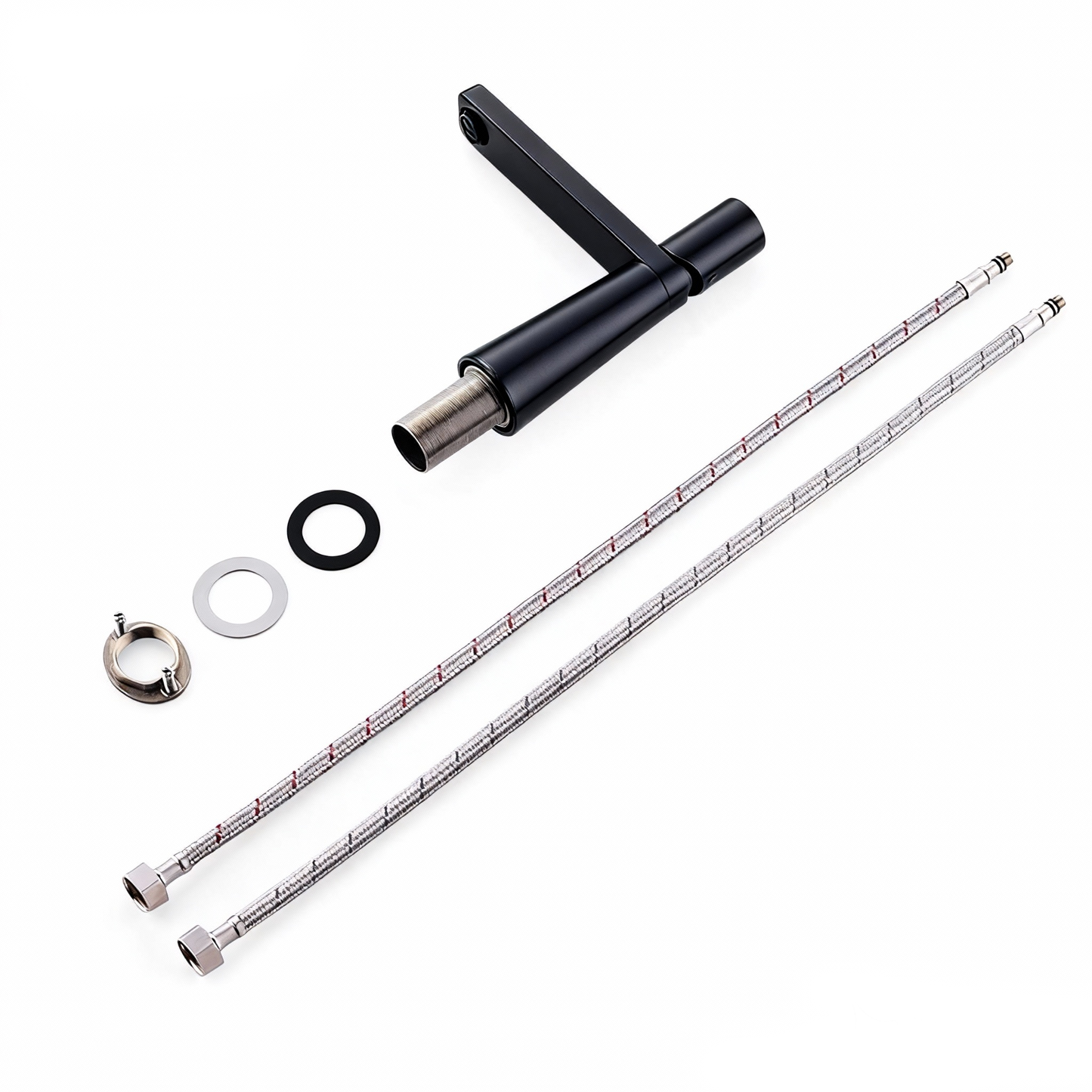 Zwarte wastafelkraan mengkraan – mat zwart