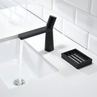 Zwarte wastafelkraan mengkraan – mat zwart