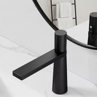 Zwarte wastafelkraan mengkraan – mat zwart