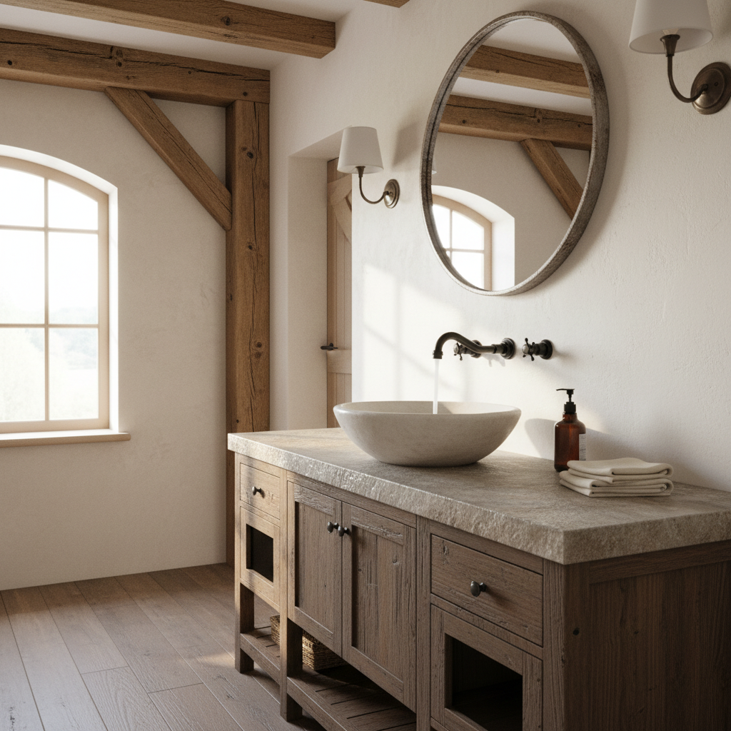 Nostalgic built-in mixer tap with black finish, including built-in part