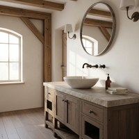 Nostalgic built-in mixer tap with black finish, including built-in part