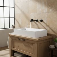 Nostalgic built-in mixer tap with black finish, including built-in part