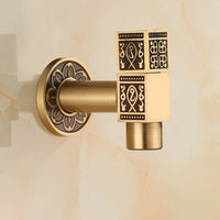 Hoekstopkraan koud water – Bronskleur