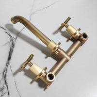 Built-in wall tap, bronze-colored 