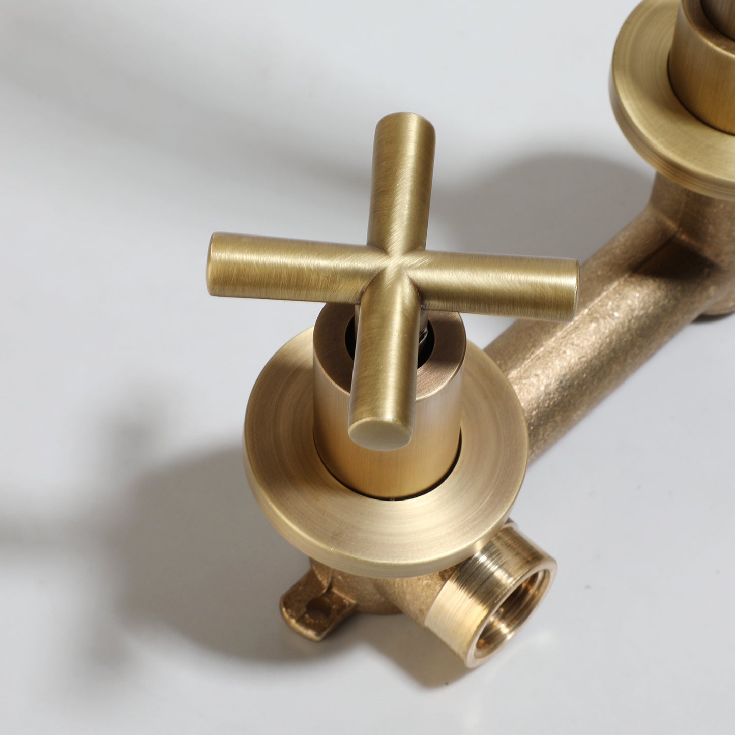 Built-in wall tap, bronze-colored 