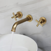 Built-in wall tap, bronze-colored 