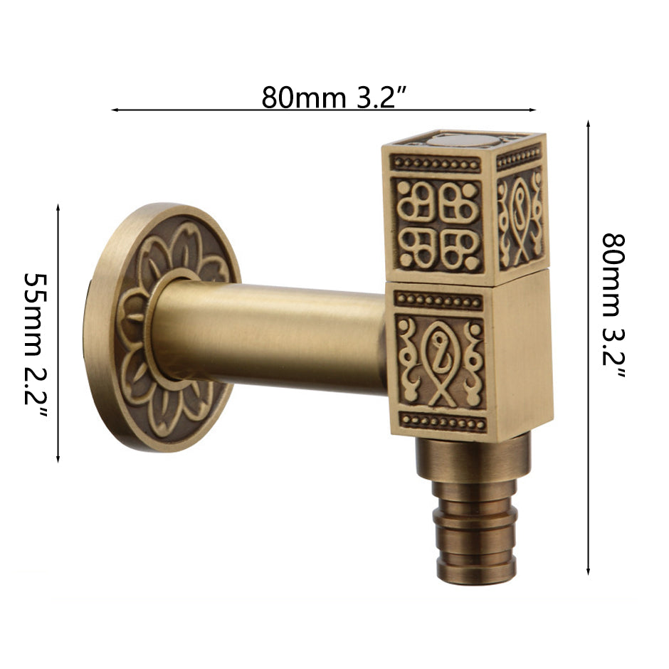 Hoekkraan koud water – Bronskleur decoratief