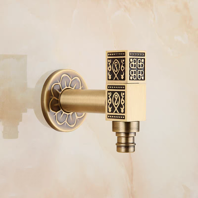 Hoekkraan koud water – Bronskleur decoratief