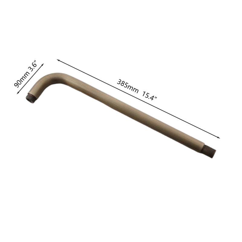 Bronze shower arm wall mount