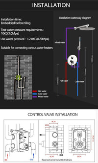 Chroom inbouw regendouche set met ronde 20 cm douchekop