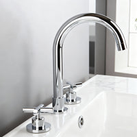 Elegante 3-teilige Aufputz-Mischbatterie in Chrom