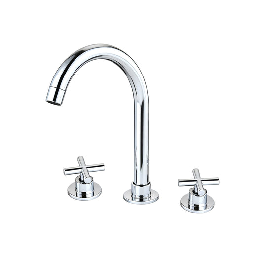 Elegante 3-delige opbouw chroom mengkraan