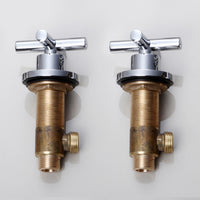 Elegante 3-teilige Aufputz-Mischbatterie in Chrom