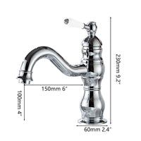Badique Mitigeur de lavabo rustique chromé