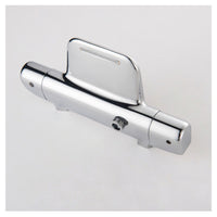 Chroom thermostatische badkraan met handdouche en glijstang