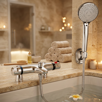 Thermostatische Badrandkraan Chroom