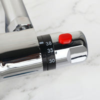 Thermostatische Badrandkraan Chroom
