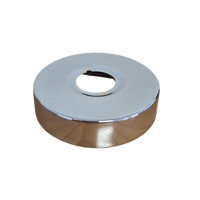 Chroom rozet 80 mm | Afdekrozet kraan