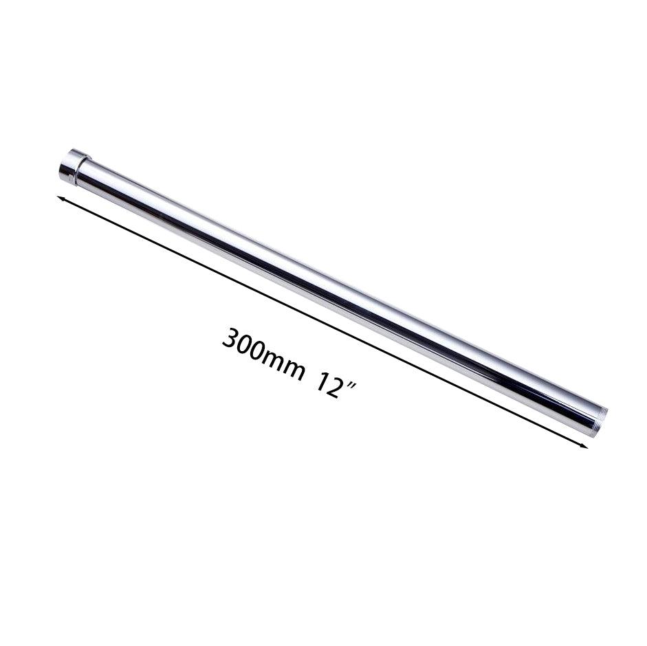 Chroom verlengstuk – verhoger voor onze opbouw douchesets (300 mm)
