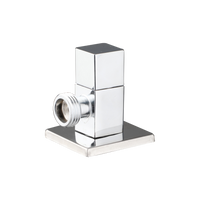 Chroom hoekstopkraan vierkant 1/2