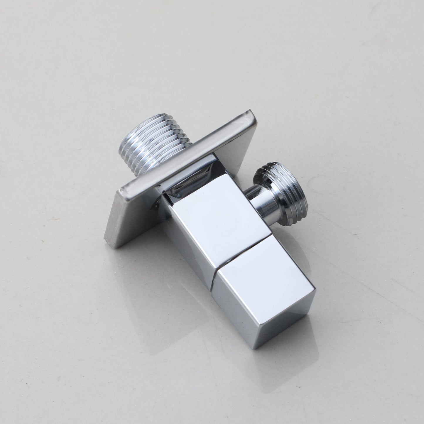 Chroom hoekstopkraan vierkant 1/2