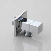 Chroom hoekstopkraan vierkant 1/2