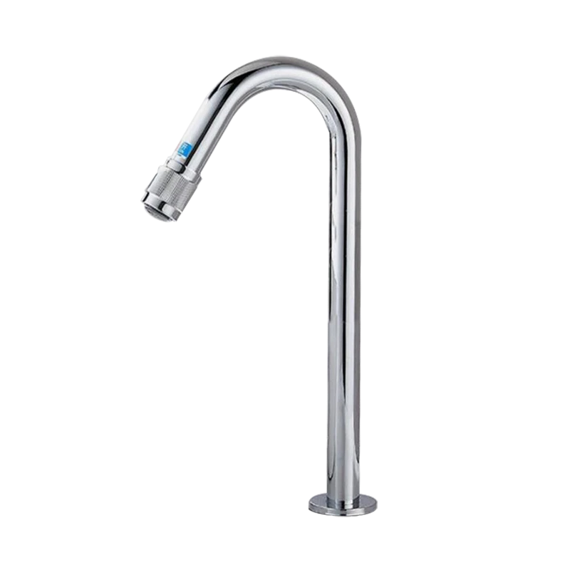 Koudwater fonteinkraan chroom – bediening aan de uitloop