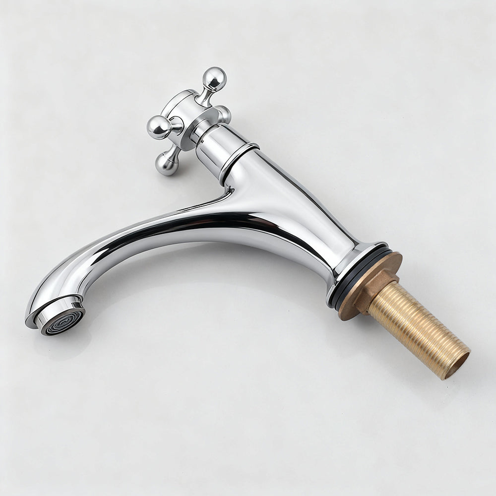 Nostalgische chroom koudwaterkraan