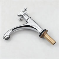 Nostalgische chroom koudwaterkraan