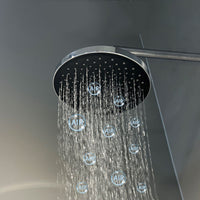 Chroom opbouw regendouche set met mengkraan