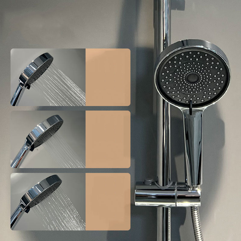 Chroom opbouw regendouche set met mengkraan