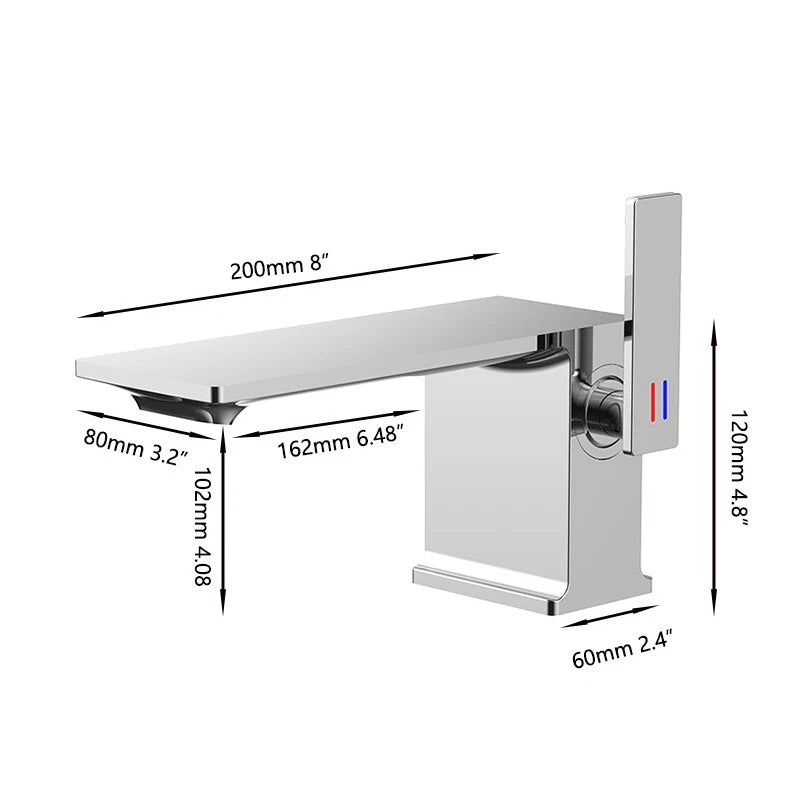 Chrome washbasin tap | Modern design 