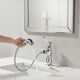 Chroom wastafelkraan met uittrekbare uitloop