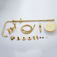 Nostalgische gouden opbouw douche