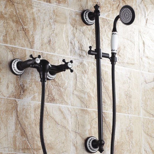 Badique Olie bronzen douchekraan met douche-stang