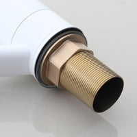 Medische elleboogbediende wastafelkraan – Wit